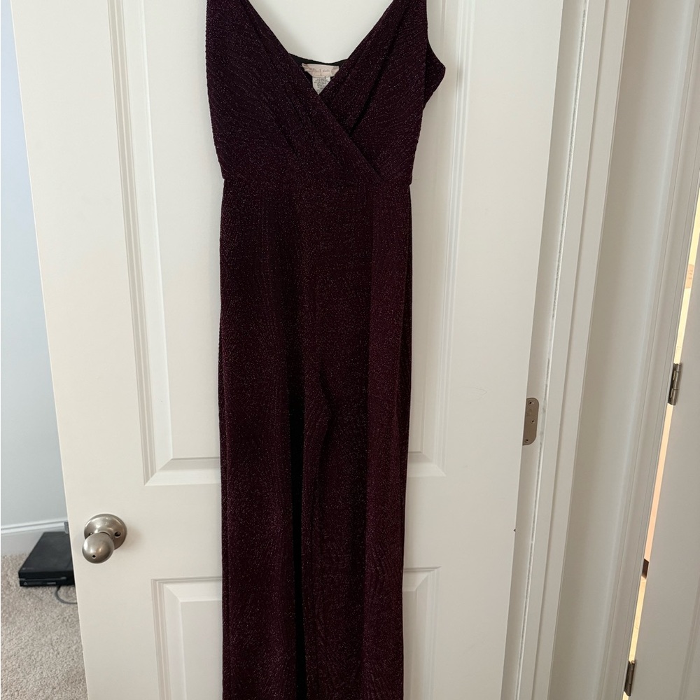 Elegant Burgundy Jumpsuit